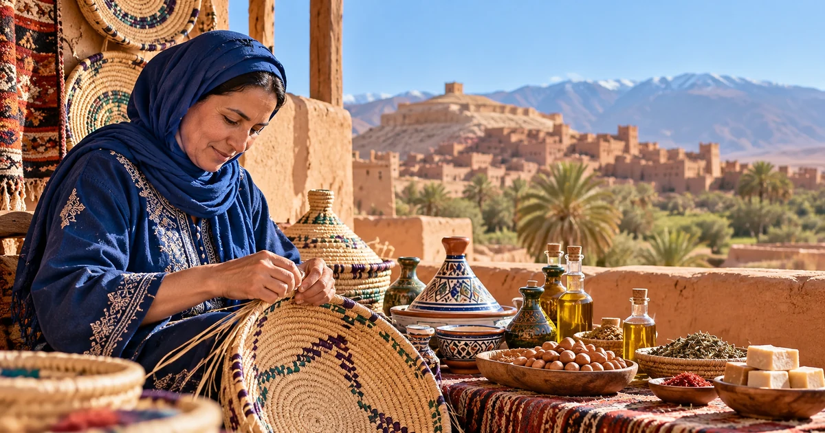 Artisane marocaine et produits du terroir