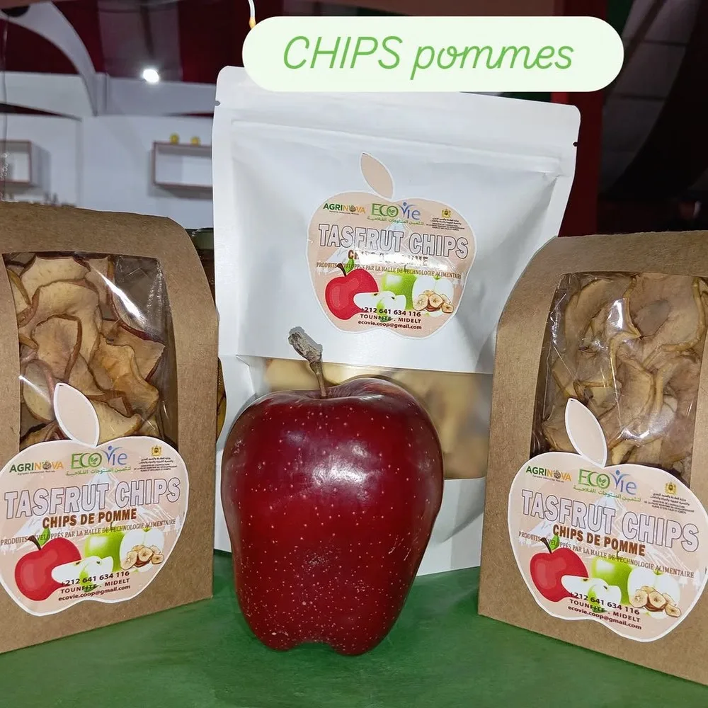 Sachets de chips de pomme EcoVie — EcoVie Coopérative