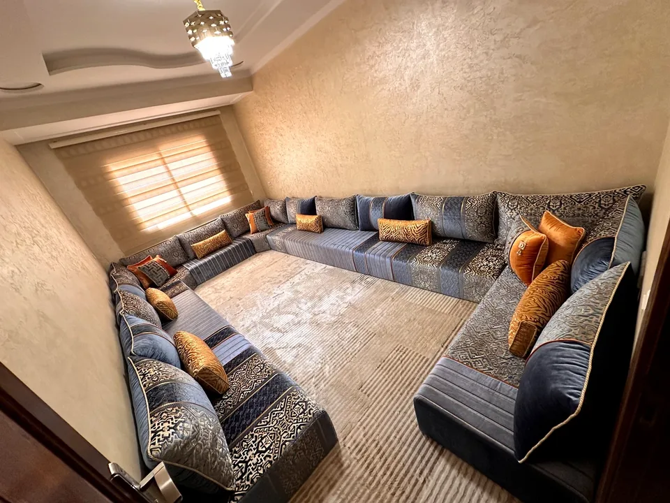 Réalisation de salon marocain sur mesure par Art Déco Faissal à Guelmim